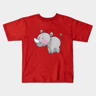 cute rhinoceros Kids T-Shirt